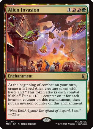 Image of Alien Invasion (MSH-200) - Marvel Super Heroes Foil
