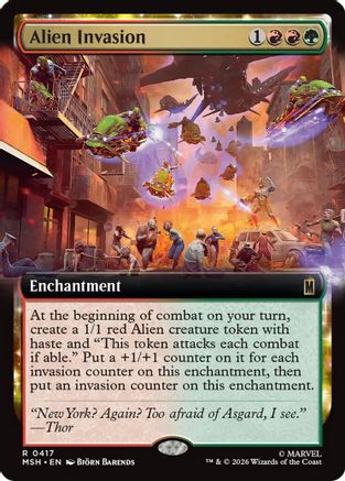 Image of Alien Invasion (Extended Art) (MSH-417) - Marvel Super Heroes Foil
