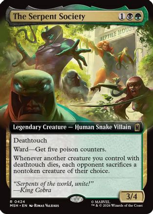 Image of The Serpent Society (Extended Art) (MSH-424) - Marvel Super Heroes