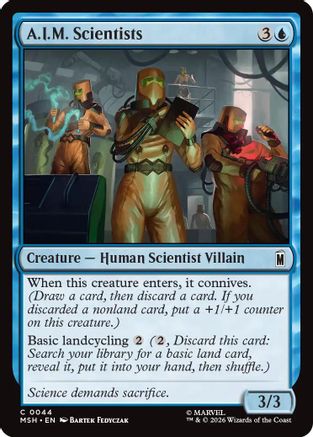 Image of A.I.M. Scientists (MSH-044) - Marvel Super Heroes Foil