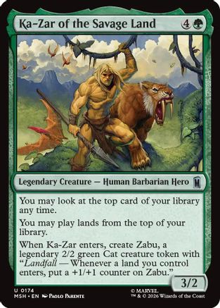 Image of Ka-Zar of the Savage Land (MSH-174) - Marvel Super Heroes Foil