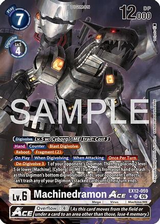 Image of Machinedramon ACE (Alternate Art) (EX12-059) - Digital World Shambala Foil