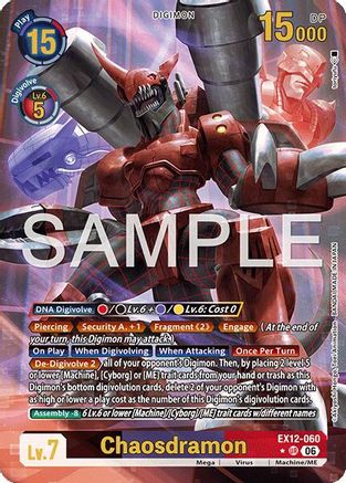 Image of Chaosdramon (Alternate Art) (EX12-060) - Digital World Shambala Foil