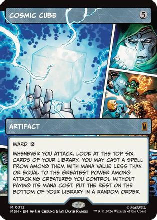 Image of Cosmic Cube (Borderless) (0312) (MSH-312) - Marvel Super Heroes Foil