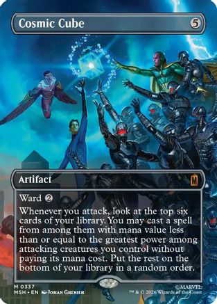 Image of Cosmic Cube (Borderless) (0337) (MSH-337) - Marvel Super Heroes Foil