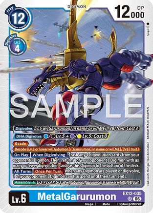 Image of MetalGarurumon (EX12-035) - Digital World Shambala Foil