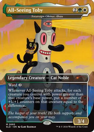 Image of All-Seeing Toby - Sovereign Okinec Ahau (SLD-2695) - Secret Lair Drop Series