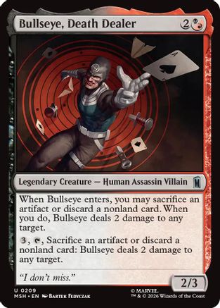 Image of Bullseye, Death Dealer (MSH-209) - Marvel Super Heroes