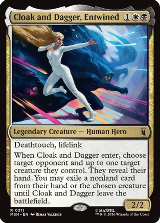 Image of Cloak and Dagger, Entwined (MSH-211) - Marvel Super Heroes Foil