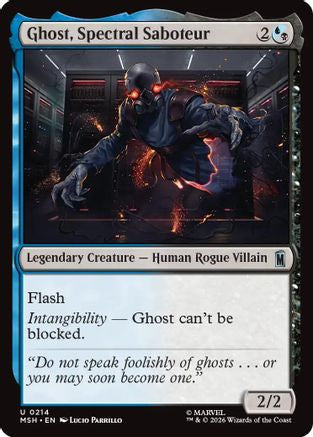 Image of Ghost, Spectral Saboteur (MSH-214) - Marvel Super Heroes Foil