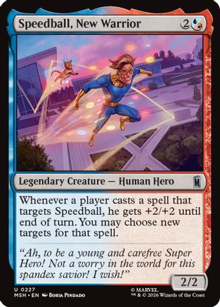 Image of Speedball, New Warrior (MSH-227) - Marvel Super Heroes Foil