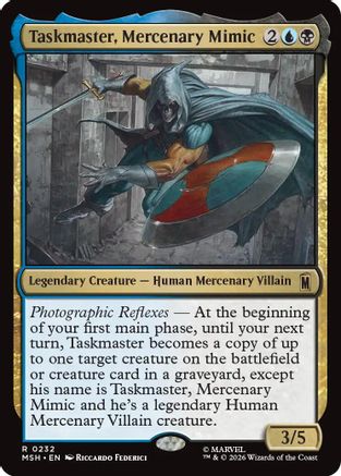 Image of Taskmaster, Mercenary Mimic (MSH-232) - Marvel Super Heroes Foil