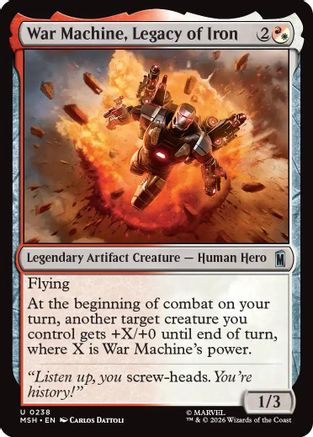 Image of War Machine, Legacy of Iron (MSH-238) - Marvel Super Heroes Foil