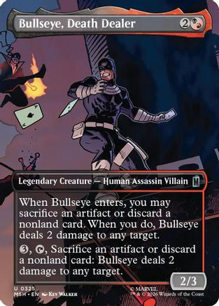Image of Bullseye, Death Dealer (Borderless) (MSH-325) - Marvel Super Heroes Foil