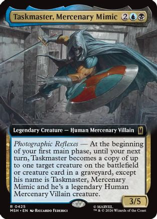 Image of Taskmaster, Mercenary Mimic (Extended Art) (MSH-425) - Marvel Super Heroes Foil