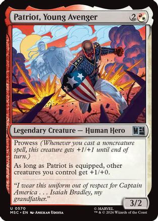 Image of Patriot, Young Avenger (MSH-570) - Marvel Super Heroes Foil