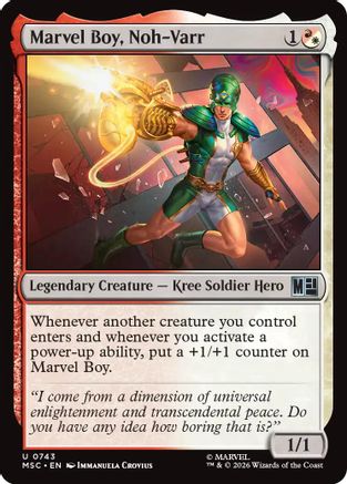 Image of Marvel Boy, Noh-Varr (MSH-743) - Marvel Super Heroes Foil