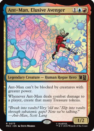 Image of Ant-Man, Elusive Avenger (MSC-073) - Commander: Marvel Super Heroes Foil