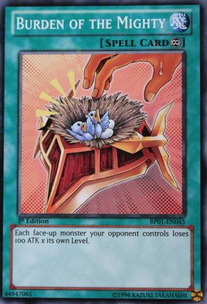 Image of Burden of the Mighty [BP01-EN045] Starfoil Rare