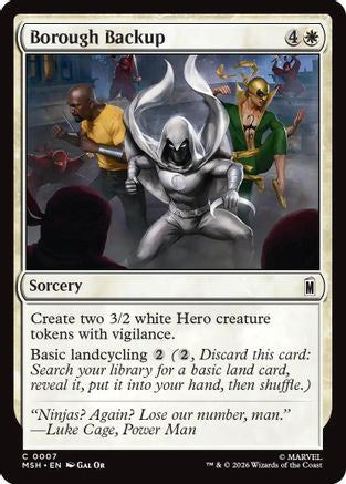 Image of Borough Backup (MSH-007) - Marvel Super Heroes Foil