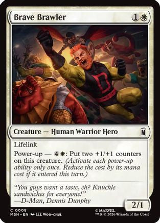 Image of Brave Brawler (MSH-008) - Marvel Super Heroes Foil