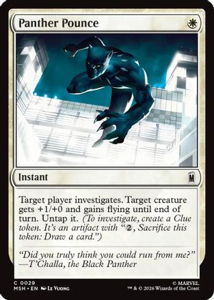 Image of Panther Pounce (MSH-029) - Marvel Super Heroes Foil