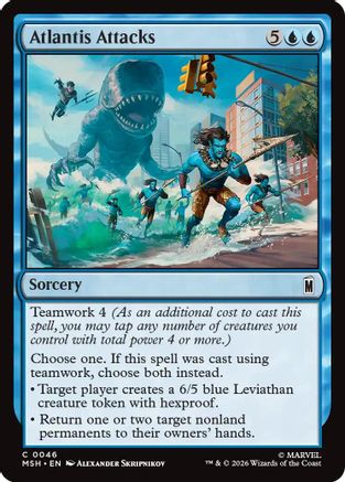 Image of Atlantis Attacks (MSH-046) - Marvel Super Heroes Foil
