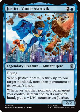 Image of Justice, Vance Astrovik (MSH-061) - Marvel Super Heroes Foil