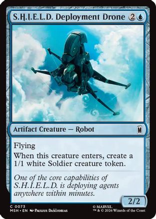 Image of S.H.I.E.L.D. Deployment Drone (MSH-073) - Marvel Super Heroes
