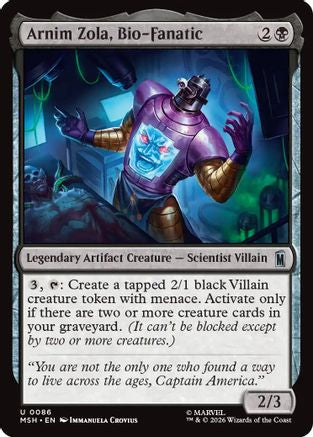 Image of Arnim Zola, Bio-Fanatic (MSH-086) - Marvel Super Heroes Foil