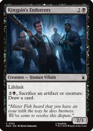 Image of Kingpin's Enforcers (MSH-102) - Marvel Super Heroes Foil