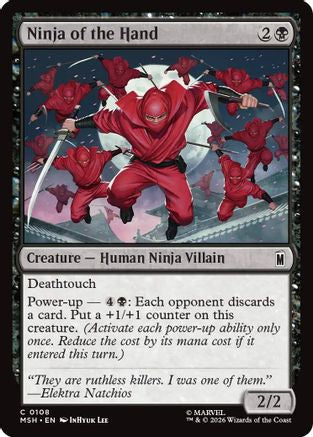 Image of Ninja of the Hand (MSH-108) - Marvel Super Heroes Foil