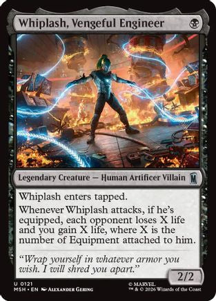 Image of Whiplash, Vengeful Engineer (MSH-121) - Marvel Super Heroes