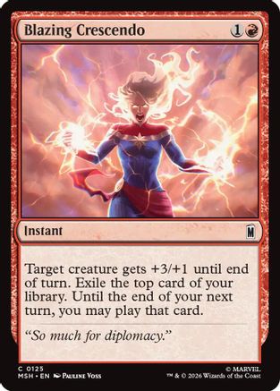 Image of Blazing Crescendo (MSH-125) - Marvel Super Heroes Foil