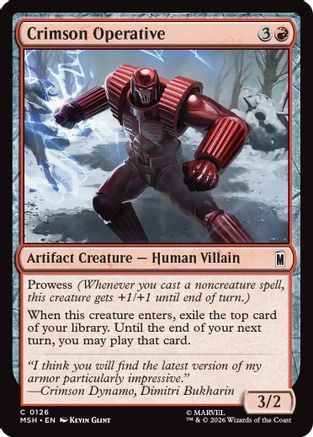 Image of Crimson Operative (MSH-126) - Marvel Super Heroes Foil