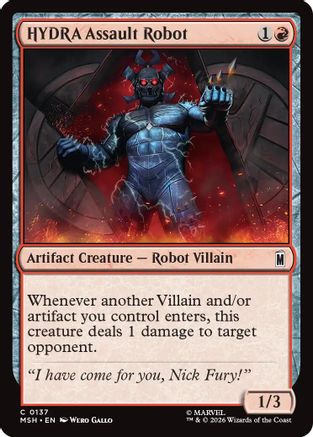 Image of HYDRA Assault Robot (MSH-137) - Marvel Super Heroes Foil