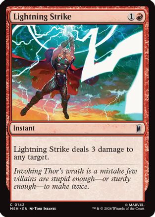 Image of Lightning Strike (MSH-142) - Marvel Super Heroes Foil
