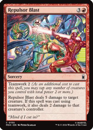 Image of Repulsor Blast (MSH-150) - Marvel Super Heroes Foil