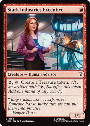 Image of Stark Industries Executive (MSH-153) - Marvel Super Heroes Foil