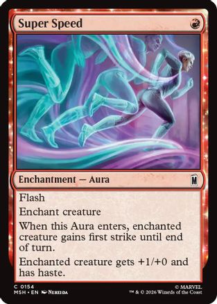 Image of Super Speed (MSH-154) - Marvel Super Heroes Foil