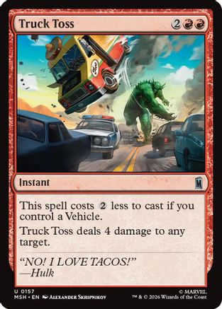 Image of Truck Toss (MSH-157) - Marvel Super Heroes