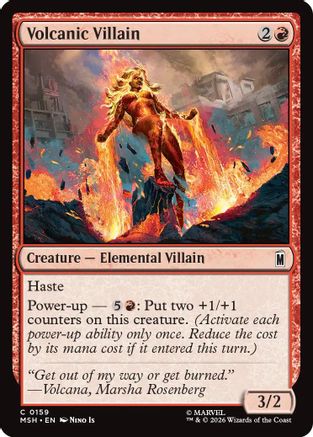 Image of Volcanic Villain (MSH-159) - Marvel Super Heroes Foil