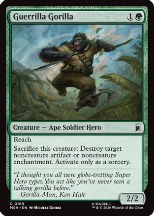 Image of Guerrilla Gorilla (MSH-169) - Marvel Super Heroes Foil