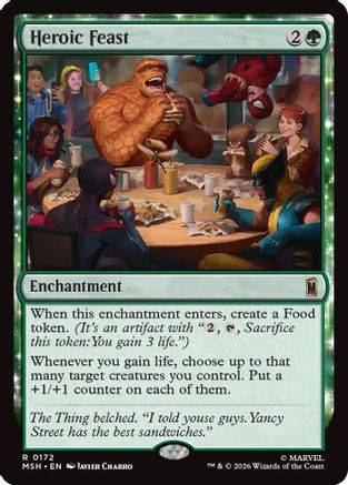 Image of Heroic Feast (MSH-172) - Marvel Super Heroes Foil