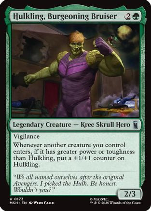 Image of Hulkling, Burgeoning Bruiser (MSH-173) - Marvel Super Heroes
