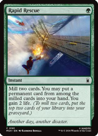 Image of Rapid Rescue (MSH-181) - Marvel Super Heroes Foil