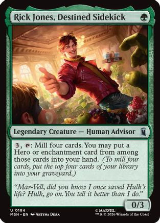 Image of Rick Jones, Destined Sidekick (MSH-184) - Marvel Super Heroes Foil