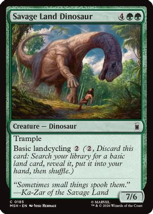 Image of Savage Land Dinosaur (MSH-185) - Marvel Super Heroes Foil