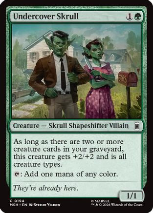 Image of Undercover Skull (MSH-194) - Marvel Super Heroes Foil