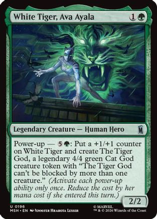 Image of White Tiger, Ava Ayala (MSH-196) - Marvel Super Heroes Foil